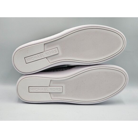 Michael Kors  Women's White/Grey Keaton Slip-On Sneakers Size 10M 2961 - Picture 5 of 16